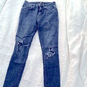 BDG Distressed High Waist Skinny Jean